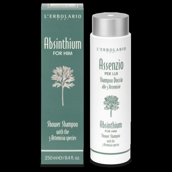 lerbolario shower shampoo absinthium for him