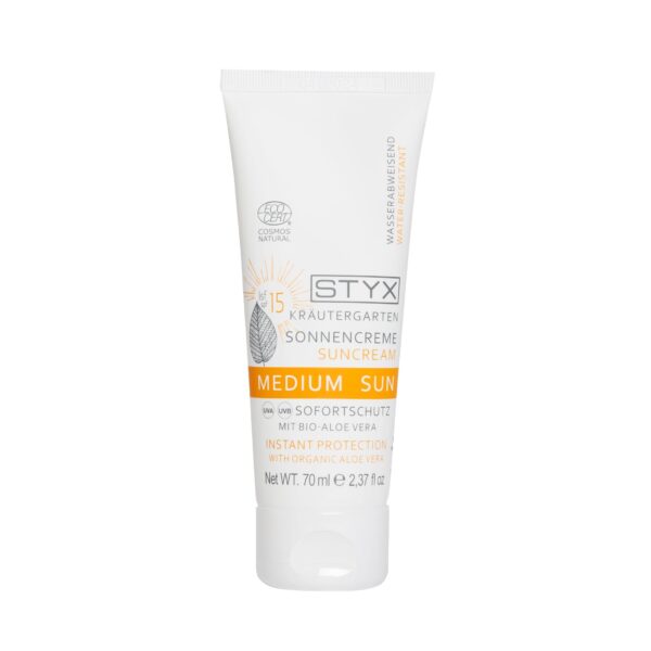 styx kraeutergarten sonnencreme lsf 15 70ml