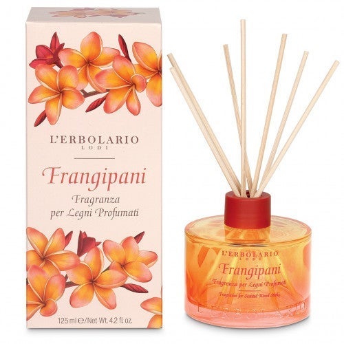 lerbolario frangipani raumduft mit holzstaebchen 125ml