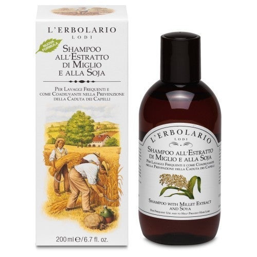 lerbolario hirse und soja shampoo 200ml