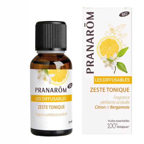 pranarom bio aromamischung les diffusables zeste tonique bio 30ml